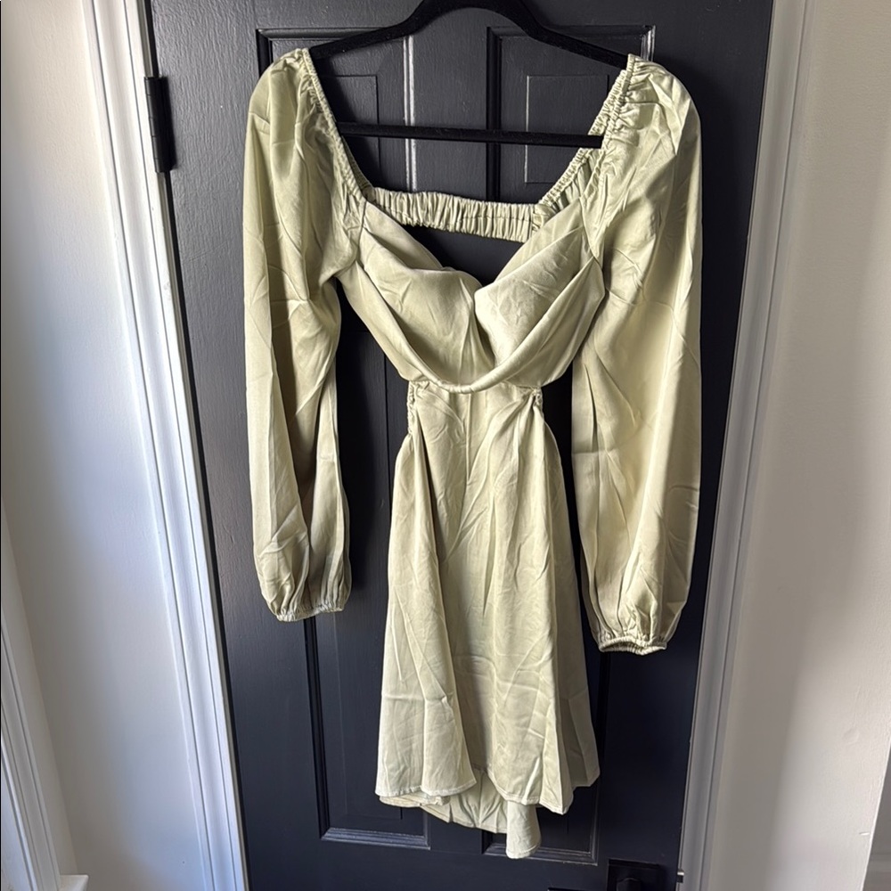 Silky Long Sleeve Dress